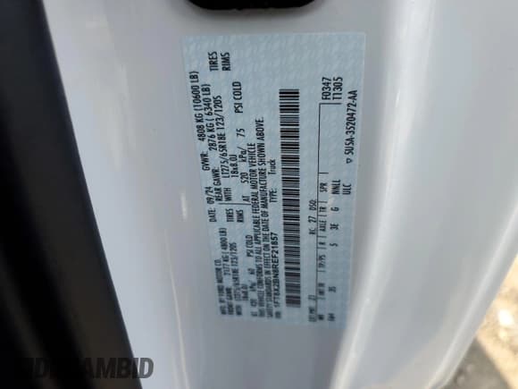 ✅ 2024 Ford F-250 • VIN: 1FT8X2BN8REF21857 • Lot: 85710944. Listed on Copart with 614 mi. Free auction sales archive from the USA and detailed vehicle history report at DreamBid. Image 12.