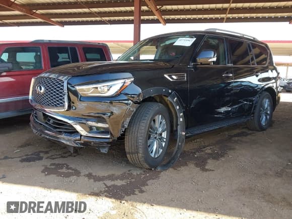 ✅ 2021 Infiniti QX80 Premium Select • VIN: JN8AZ2AF2M9720382 • Lot: 42714963. Listed on IAAI with 56,660 mi. Free auction sales archive from the USA and detailed vehicle history report at DreamBid. Image 17.