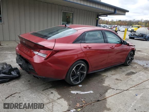 ✅ 2023 Hyundai Elantra N Line • VIN: KMHLR4AFXPU480009 • Lot: 86874635. Listed on Copart with 41,362 mi. Free auction sales archive from the USA and detailed vehicle history report at DreamBid. Image 3.