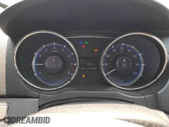 2014 Hyundai Sonata GLS with VIN 5NPEB4AC5EH829446, listed as a Copart auction lot 64949145 with 157,436 mi miles and Salvage title. Bid and sale history available at DreamBid. Image 9.