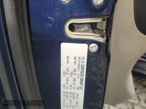 ✅ 2014 Dodge Grand Caravan SE • VIN: 2C4RDGBG7ER406322 • Lot: 85695255. Listed on Copart with 241,990 mi. Free auction sales archive from the USA and detailed vehicle history report at DreamBid. Image 13.