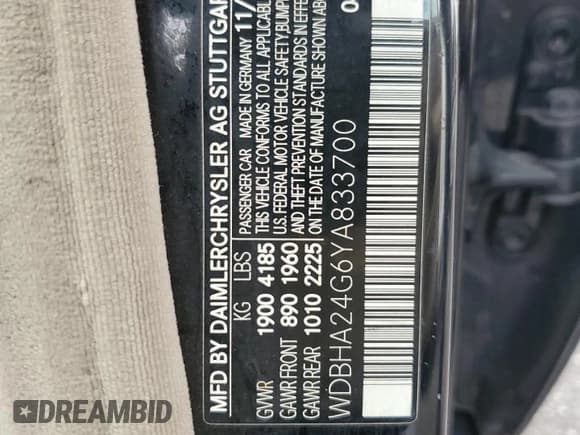 ✅ 2000 Mercedes-Benz C 230 Kompressor • VIN: WDBHA24G6YA833700 • Lot: 85366954. Wystawiony na Copart z przebiegiem 344 518 mil. Bezpłatny archiwum sprzedaży aukcyjnych z USA i szczegółowy raport historii pojazdu na DreamBid. Zdjęcie 12.