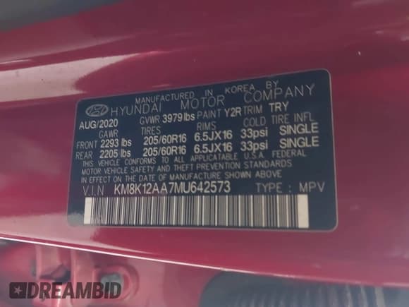 ✅ 2021 Hyundai Kona SE • VIN: KM8K12AA7MU642573 • Лот: 43418599. Опубликован ранее на IAAI с пробегом 74 397 миль. Бесплатный доступ к архиву аукционных продаж из США и подробный отчёт об истории автомобиля на DreamBid. Изображение 9.