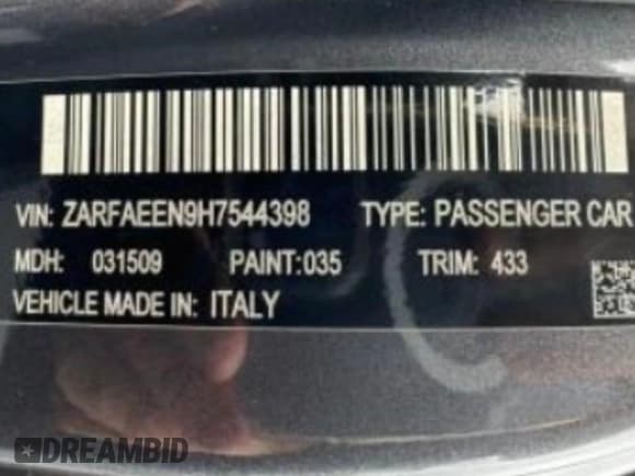 ✅ 2017 Alfa Romeo Giulia Ti • VIN: ZARFAEEN9H7544398 • Lot: 46863915. Wystawiony na Copart z przebiegiem 133 197 mil. Bezpłatny archiwum sprzedaży aukcyjnych z USA i szczegółowy raport historii pojazdu na DreamBid. Zdjęcie 10.