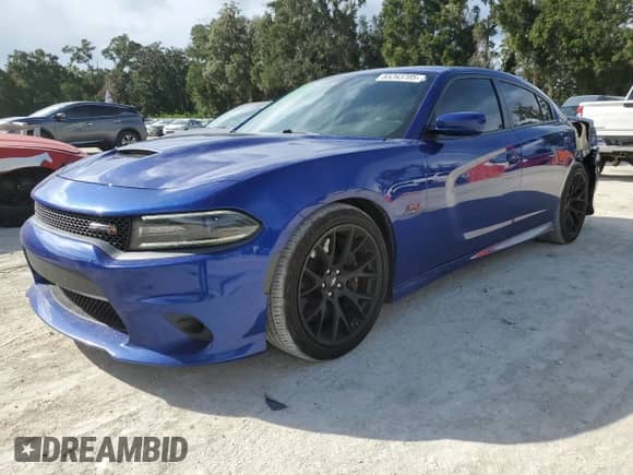 2018 Dodge Charger Daytona 392 with VIN 2C3CDXGJ7JH179986, listed as a Copart auction lot 85263705 with 97,828 mi miles and Salvage title. Bid and sale history available at DreamBid. Image 1.