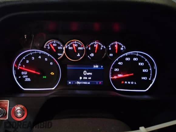 2019 Chevrolet Silverado 1500 LT с VIN 3GCPWCEK7KG201191, выставлен на аукционе Copart как лот 53102475 с пробегом 117 452 миль миль и Чистый • Clean title. История ставок и продаж доступна на DreamBid. Изображение 9.