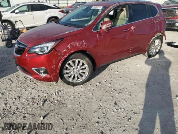 ✅ 2019 Buick Envision Premium • VIN: LRBFX3SX1KD007311 • Лот: 84950495. Опубликован ранее на Copart с пробегом 91 672 миль. Бесплатный доступ к архиву аукционных продаж из США и подробный отчёт об истории автомобиля на DreamBid. Изображение 1.