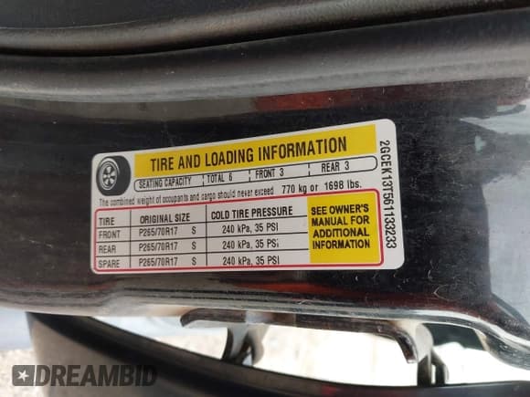 ✅ 2006 Chevrolet Silverado 1500 LT1 • VIN: 2GCEK13T561133233 • Лот: 43387481. Опубликован ранее на IAAI с пробегом 199 923 миль. Бесплатный доступ к архиву аукционных продаж из США и подробный отчёт об истории автомобиля на DreamBid. Изображение 9.