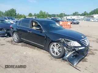 2011 Hyundai Genesis with VIN KMHGC4DF1BU127889, listed as a IAAI auction lot 42830240 with 199,828 mi miles and . Bid and sale history available at DreamBid. Image 1.