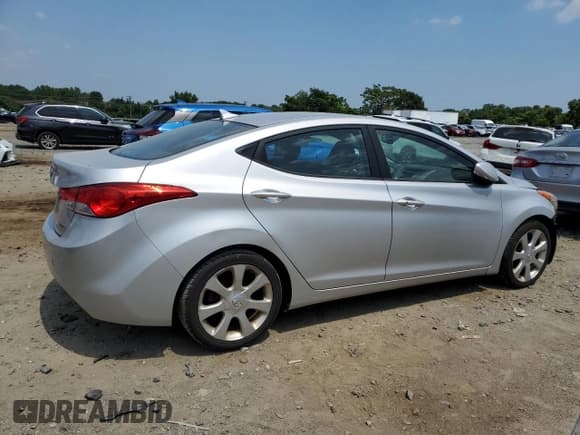 ✅ 2013 Hyundai Elantra Limited • VIN: KMHDH4AE0DU493457 • Lot: 66762755. Listed on Copart with 135,459 mi. Free auction sales archive from the USA and detailed vehicle history report at DreamBid. Image 3.