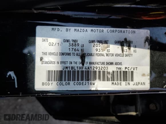 ✅ 2010 Mazda 3 GX • VIN: JM1BL1HF4A1293203 • Лот: 66705635. Опубликован ранее на Copart с пробегом 327 499 миль. Бесплатный доступ к архиву аукционных продаж из США и подробный отчёт об истории автомобиля на DreamBid. Изображение 12.