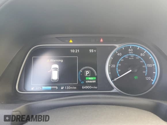 ✅ 2019 Nissan LEAF SL Plus • VIN: 1N4BZ1CP8KC312863 • Lot: 93231595. Listed on Copart with 64,900 mi. Free auction sales archive from the USA and detailed vehicle history report at DreamBid. Image 9.