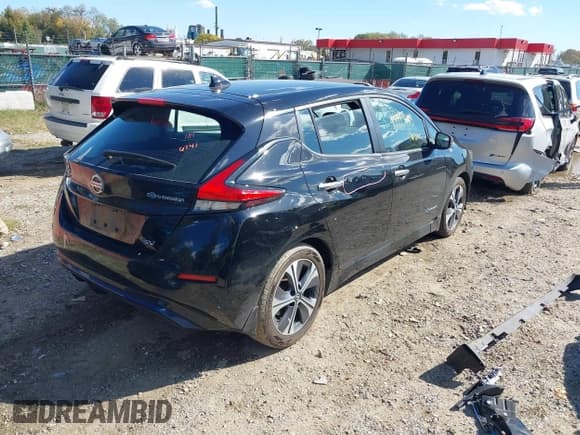 ✅ 2019 Nissan LEAF SV • VIN: 1N4AZ1CP5KC315277 • Lot: 43493343. Listed on IAAI with 90,884 mi. Free auction sales archive from the USA and detailed vehicle history report at DreamBid. Image 4.