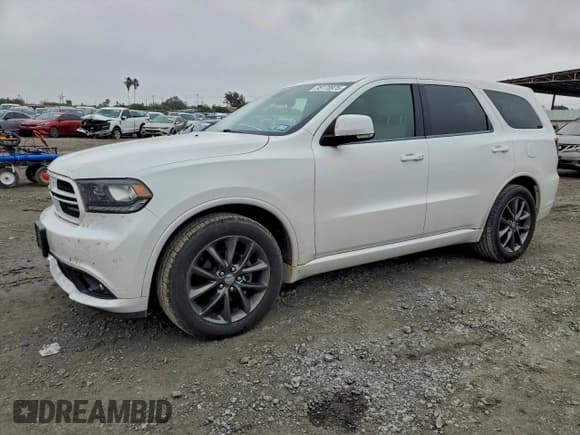 ✅ 2018 Dodge Durango GT • VIN: 1C4RDHDG9JC111972 • Lot: 95178975. Listed on Copart with 147,650 mi. Free auction sales archive from the USA and detailed vehicle history report at DreamBid. Image 1.