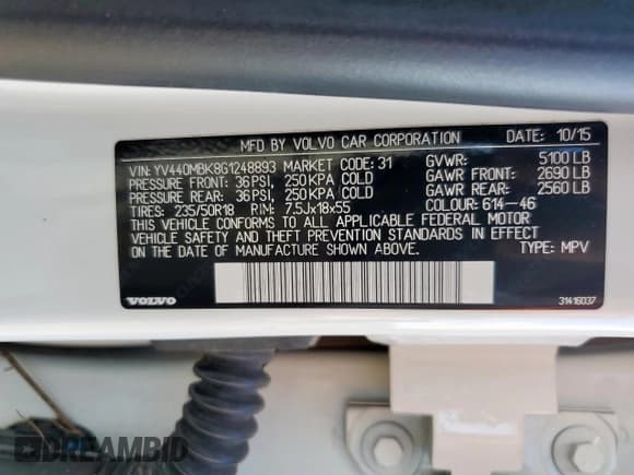 ✅ 2016 Volvo XC70 T5 Drive-E Premier • VIN: YV440MBK8G1248893 • Lot: 62000905. Wystawiony na Copart z przebiegiem 128 109 mil. Bezpłatny archiwum sprzedaży aukcyjnych z USA i szczegółowy raport historii pojazdu na DreamBid. Zdjęcie 13.