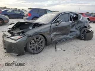 2025 Lexus IS 350 F Sport with VIN JTHBZ1B27S5082770, listed as a Copart auction lot 42335645 with 274 mi miles and Non repairable. Bid and sale history available at DreamBid. Image 1.