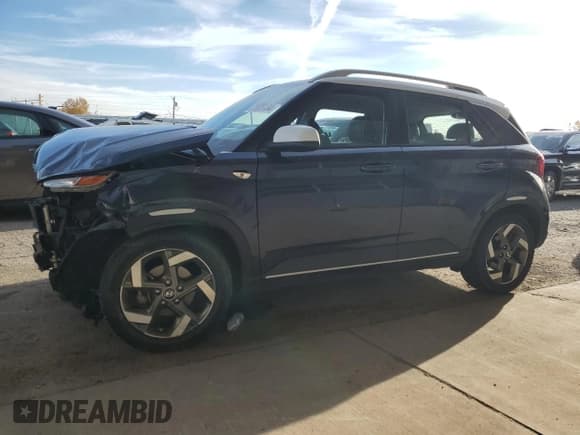 ✅ 2020 Hyundai Venue Denim • VIN: KMHRC8A34LU040791 • Lot: 77975134. Listed on Copart with 64,673 mi. Free auction sales archive from the USA and detailed vehicle history report at DreamBid. Image 1.