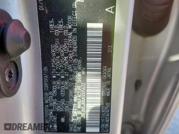 ✅ 2010 Toyota 4Runner SR5 • VIN: JTEZU5JRXA5005633 • Lot: 86088225. Listed on Copart with 277,743 mi. Free auction sales archive from the USA and detailed vehicle history report at DreamBid. Image 13.