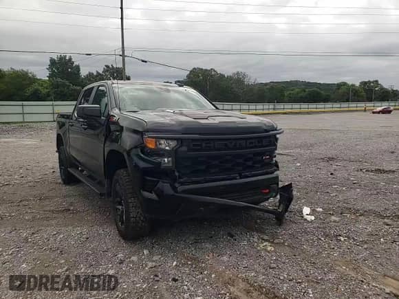 2025 Chevrolet Silverado 1500 Custom Trail Boss with VIN 3GCUKCE85SG151104, listed as a Copart auction lot 66125365 with 21,602 mi miles and Salvage title. Bid and sale history available at DreamBid. Image 14.