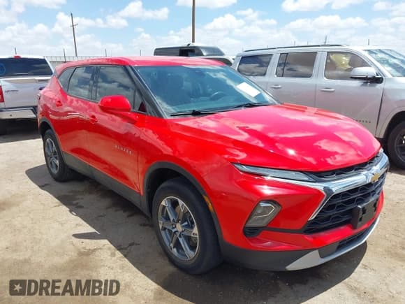 ✅ 2023 Chevrolet Blazer LT • VIN: 3GNKBCR45PS156202 • Lot: 42583840. Listed on IAAI with 43,800 mi. Free auction sales archive from the USA and detailed vehicle history report at DreamBid. Image 1.