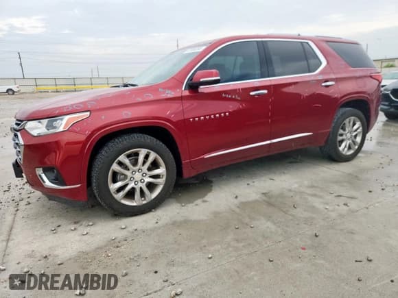 ✅ 2019 Chevrolet Traverse High Country • VIN: 1GNEVJKW7KJ268112 • Lot: 63088395. Listed on Copart with 94,403 mi. Free auction sales archive from the USA and detailed vehicle history report at DreamBid. Image 1.