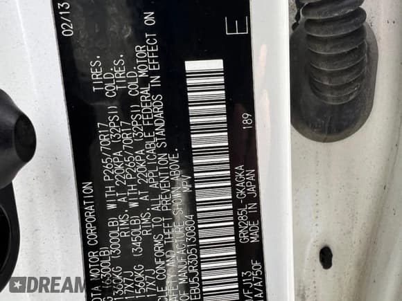 ✅ 2013 Toyota 4Runner SR5 • VIN: JTEBU5JR3D5130804 • Lot: 92353055. Wystawiony na Copart z przebiegiem 238 501 mil. Bezpłatny archiwum sprzedaży aukcyjnych z USA i szczegółowy raport historii pojazdu na DreamBid. Zdjęcie 10.