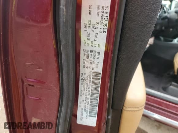 ✅ 2017 Dodge Durango Citadel • VIN: 1C4SDJET5HC903955 • Lot: 87325694. Listed on Copart with 140,852 mi. Free auction sales archive from the USA and detailed vehicle history report at DreamBid. Image 15.