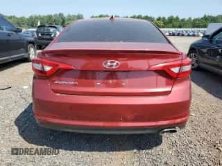 2016 Hyundai Sonata SE with VIN 5NPE24AF0GH387169, listed as a Copart auction lot 66143195 with 109,447 mi miles and Salvage title. Bid and sale history available at DreamBid. Image 6.