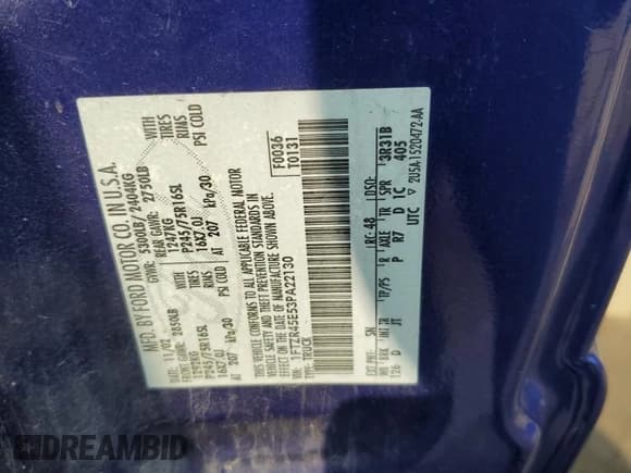 ✅ 2003 Ford Ranger XL Fleet • VIN: 1FTZR45E53PA22130 • Lot: 91296355. Listed on Copart with 120,224 mi. Free auction sales archive from the USA and detailed vehicle history report at DreamBid. Image 12.