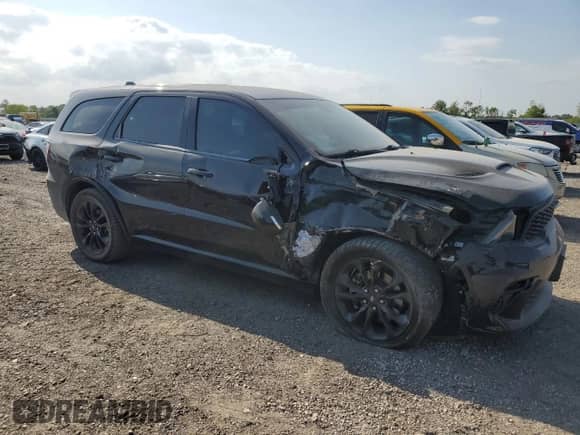 2022 Dodge Durango R/T with VIN 1C4SDHCTXNC103109, listed as a Copart auction lot 53289255 with 56,685 mi miles and Salvage title. Bid and sale history available at DreamBid. Image 4.