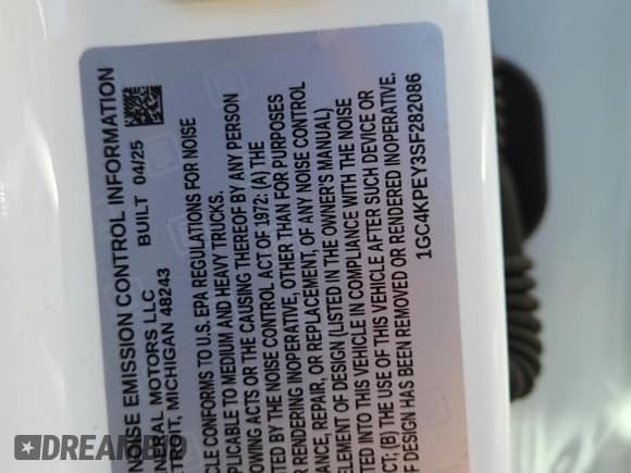 ✅ 2025 Chevrolet Silverado 2500HD LTZ • VIN: 1GC4KPEY3SF282086 • Lot: 81579335. Wystawiony na Copart z przebiegiem 187 mil. Bezpłatny archiwum sprzedaży aukcyjnych z USA i szczegółowy raport historii pojazdu na DreamBid. Zdjęcie 12.