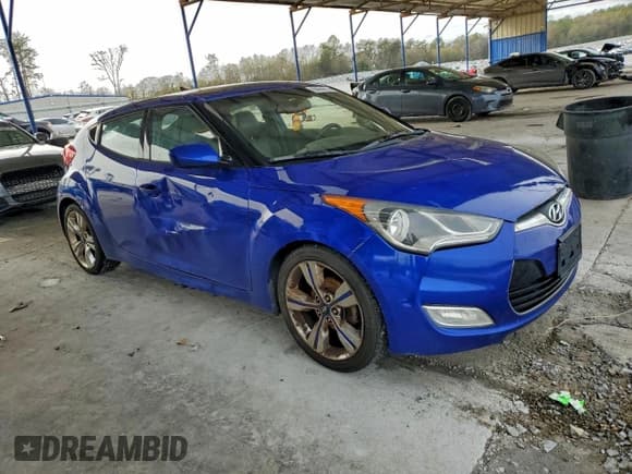 ✅ 2013 Hyundai Veloster w/Black Int • VIN: KMHTC6AD2DU161176 • Lot: 95094385. Listed on Copart with 190,098 mi. Free auction sales archive from the USA and detailed vehicle history report at DreamBid. Image 4.