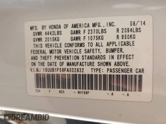 ✅ 2015 Acura TLX Technology • VIN: 19UUB1F58FA002832 • Lot: 43696862. Wystawiony na IAAI z przebiegiem 141 131 mil. Bezpłatny archiwum sprzedaży aukcyjnych z USA i szczegółowy raport historii pojazdu na DreamBid. Zdjęcie 9.