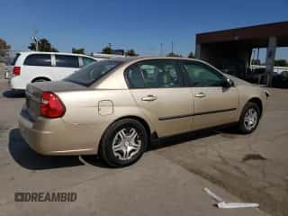 2005 Chevrolet Malibu with VIN 1G1ZS52F45F295181, listed as a Copart auction lot 76154834 with 235,451 mi miles and Salvage title. Bid and sale history available at DreamBid. Image 3.