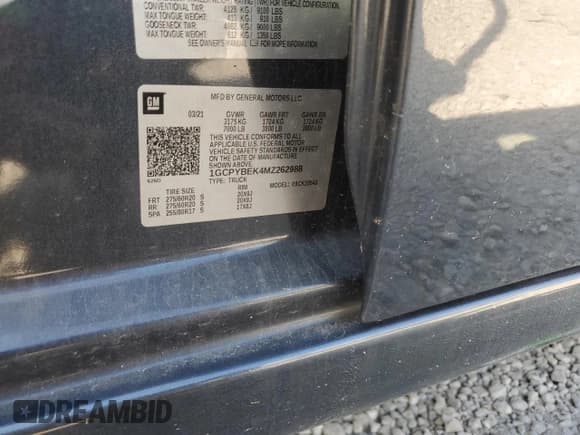✅ 2021 Chevrolet Silverado 1500 Custom • VIN: 1GCPYBEK4MZ262988 • Lot: 68258784. Wystawiony na Copart z przebiegiem 44 914 mil. Bezpłatny archiwum sprzedaży aukcyjnych z USA i szczegółowy raport historii pojazdu na DreamBid. Zdjęcie 13.