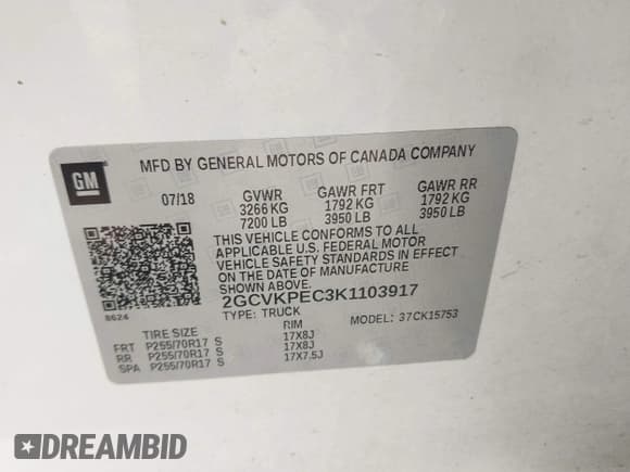 ✅ 2019 Chevrolet Silverado 1500 LT • VIN: 2GCVKPEC3K1103917 • Lot: 42600188. Wystawiony na IAAI z przebiegiem 100 618 mil. Bezpłatny archiwum sprzedaży aukcyjnych z USA i szczegółowy raport historii pojazdu na DreamBid. Zdjęcie 9.