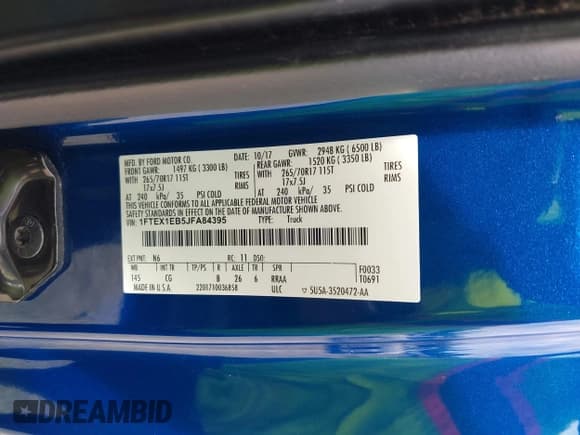 ✅ 2018 Ford F-150 XL • VIN: 1FTEX1EB5JFA84395 • Lot: 43022212. Wystawiony na IAAI z przebiegiem 96 852 mil. Bezpłatny archiwum sprzedaży aukcyjnych z USA i szczegółowy raport historii pojazdu na DreamBid. Zdjęcie 9.