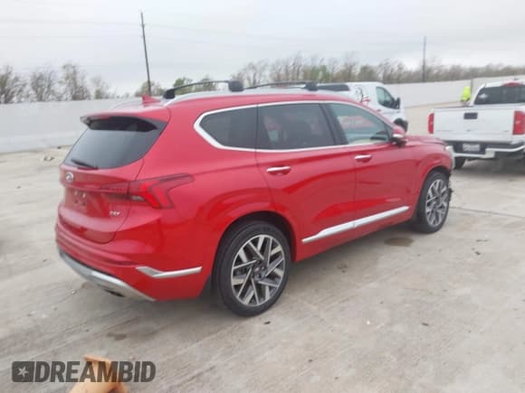 ✅ 2022 Hyundai Santa Fe Calligraphy • VIN: 5NMS54AL5NH455153 • Lot: 43854316. Listed on IAAI with 19,879 mi. Free auction sales archive from the USA and detailed vehicle history report at DreamBid. Image 4.