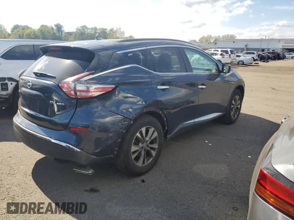 2015 Nissan Murano Platinum with VIN 5N1AZ2MH5FN272198, listed as a Copart auction lot 84657795 with 86,148 mi miles and Salvage title. Bid and sale history available at DreamBid. Image 3.