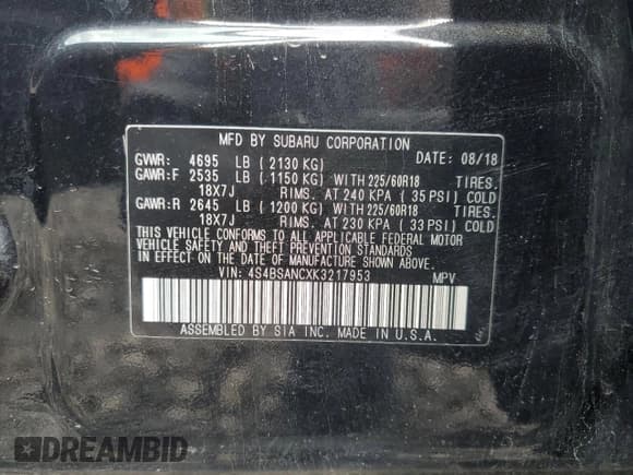 ✅ 2019 Subaru Outback Limited • VIN: 4S4BSANCXK3217953 • Lot: 91308605. Wystawiony na Copart z przebiegiem 111 209 mil. Bezpłatny archiwum sprzedaży aukcyjnych z USA i szczegółowy raport historii pojazdu na DreamBid. Zdjęcie 14.