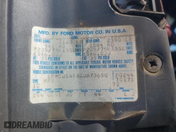 ✅ 1986 Ford Bronco • VIN: 1FMCU14TXGUB73650 • Lot: 69687785. Wystawiony na Copart z przebiegiem Nie podano. Bezpłatny archiwum sprzedaży aukcyjnych z USA i szczegółowy raport historii pojazdu na DreamBid. Zdjęcie 12.