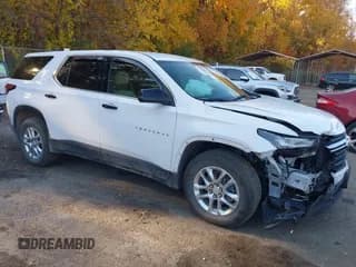 ✅ 2023 Chevrolet Traverse LS • VIN: 1GNEVFKW0PJ148026 • Lot: 43594031. Wystawiony na IAAI z przebiegiem 43 708 mil. Bezpłatny archiwum sprzedaży aukcyjnych z USA i szczegółowy raport historii pojazdu na DreamBid. Zdjęcie 1.