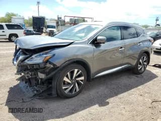 ✅ 2022 Nissan Murano SL • VIN: 5N1AZ2CJ2NC107742 • Lot: 64525295. Wystawiony na Copart z przebiegiem 16 428 mil. Bezpłatny archiwum sprzedaży aukcyjnych z USA i szczegółowy raport historii pojazdu na DreamBid. Zdjęcie 1.