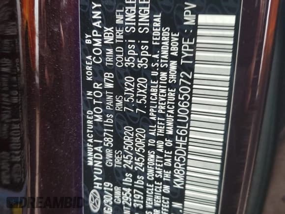 ✅ 2020 Hyundai Palisade Limited • VIN: KM8R5DHE6LU065072 • Лот: 86257385. Опубликован ранее на Copart с пробегом 80 727 миль. Бесплатный доступ к архиву аукционных продаж из США и подробный отчёт об истории автомобиля на DreamBid. Изображение 14.