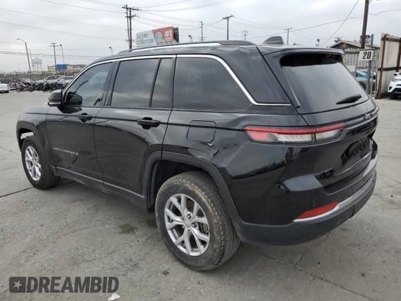 2022 Jeep Grand Cherokee Limited z VIN 1C4RJGBG7N8608386, wystawiony jako Copart lot #63645265 z przebiegiem 20 450 mil mil oraz Szkoda całkowita • Salvage title. Historia ofert i sprzedaży dostępna na DreamBid. Obrazek 2.