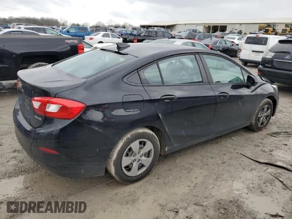 ✅ 2017 Chevrolet Cruze LS • VIN: 1G1BC5SM6H7153863 • Lot: 38741043. Listed on Copart with 83,001 mi. Free auction sales archive from the USA and detailed vehicle history report at DreamBid. Image 3.
