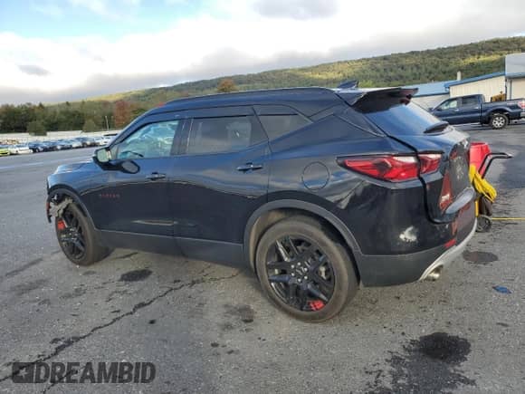 2021 Chevrolet Blazer LT z VIN 3GNKBHRS7MS569309, wystawiony jako Copart lot #82473875 z przebiegiem 52 896 mil mil oraz Szkoda całkowita • Salvage title. Historia ofert i sprzedaży dostępna na DreamBid. Obrazek 2.