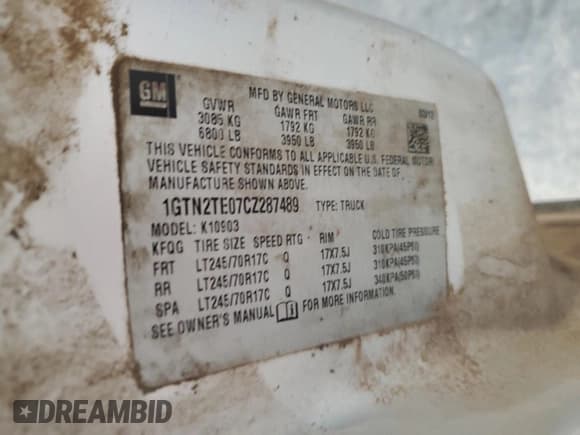 ✅ 2012 GMC Sierra 1500 Work Truck • VIN: 1GTN2TE07CZ287489 • Лот: 64022945. Опубликован ранее на Copart с пробегом 158 441 миль. Бесплатный доступ к архиву аукционных продаж из США и подробный отчёт об истории автомобиля на DreamBid. Изображение 12.