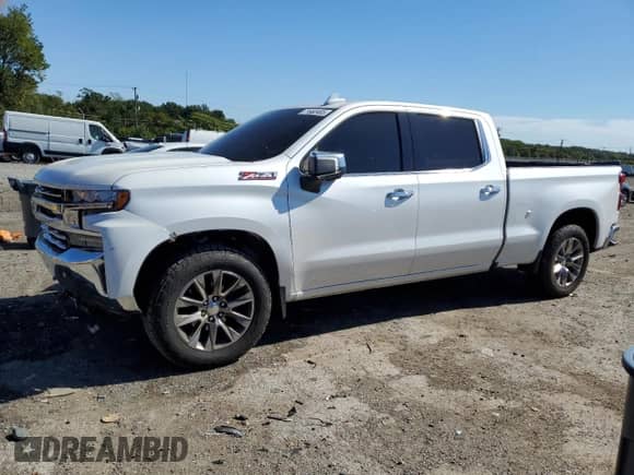 2019 Chevrolet Silverado 1500 LTZ z VIN 3GCUYGED4KG230217, wystawiony jako Copart lot #71662465 z przebiegiem 77 053 mil mil oraz Szkoda całkowita • Salvage title. Historia ofert i sprzedaży dostępna na DreamBid. Obrazek 1.