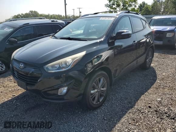 2014 Hyundai Tucson SE z VIN KM8JUCAG9EU940489, wystawiony jako Copart lot #81347955 z przebiegiem 153 893 mil mil oraz Czysty tytuł • Clean title. Historia ofert i sprzedaży dostępna na DreamBid. Obrazek 1.